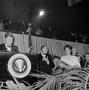 John M Prints: President Kennedy Giving a Speech