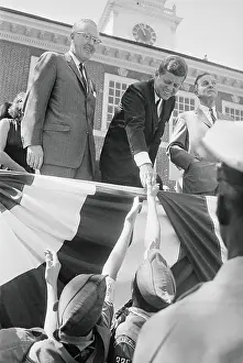 Boy Scouts Prints: President Kennedy Greeting Boy Scouts