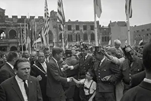 Cologne Prints: President Kennedy Greeting West Germans