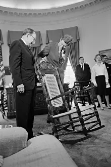 President Kennedy Inspecting Chair