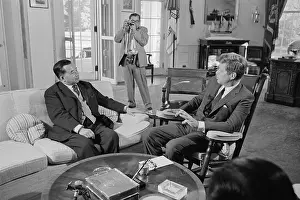 Sitting Room Prints: President Kennedy Meeting with Prince of Laos