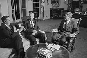 Blaik Prints: President Kennedy Meeting with Royall and Blaik