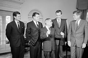 President Kennedy Meeting with Senators