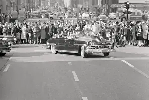 President Kennedy in Motorcade