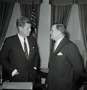 President Kennedy with New NASA Chief