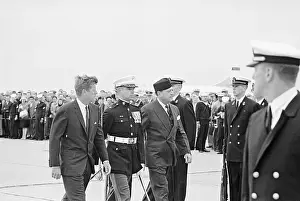 President Kennedy and Pakistani President Khan