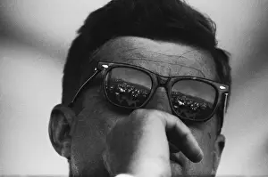 Sunglasses Prints: President Kennedy At San Luis Dam