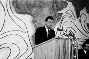 Presidential Prints: President Kennedy Speaks In Cologne, Germany