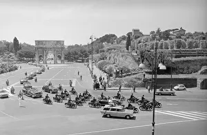 Motorcade Prints: President Kennedy's Motorcade in Rome