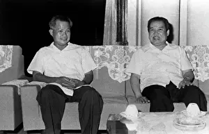 President Khieu Samphan and Prince Sihanouk