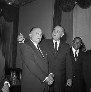 President Lyndon B. Johnson and F.B.I. Director J. Edgar Hoover