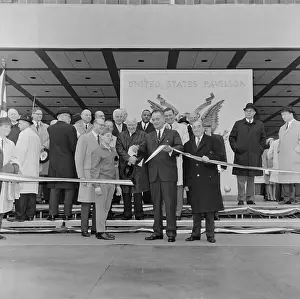 President Lyndon B. Johnson at World Fair Ceremony