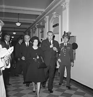 Military Airbase Prints: President Lyndon Johnson Arrives at Andrews Air Force Base