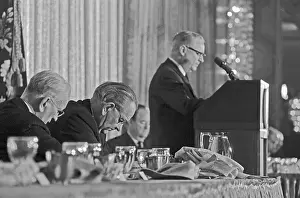 President Lyndon Johnson in Prayer