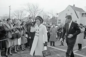 Hyannis Prints: President and Mrs. Kennedy Arriving at Church