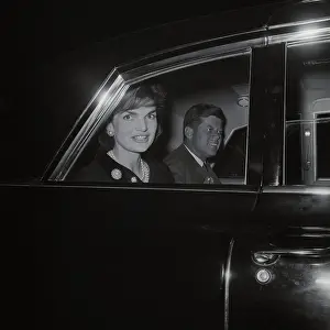 President and Mrs. Kennedy in Car