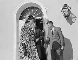 Middleburg Prints: President and Mrs. Kennedy Leaving Community Center