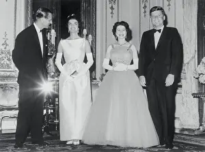 President and Mrs. Kennedy with Queen Elizabeth and Prince Philip