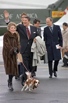 Clary Prints: President and Mrs. Reagan with Family Pet