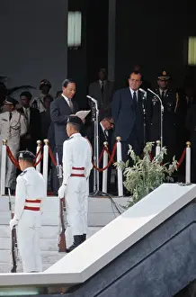 President Nguyen Van Thieu Giving a Speech