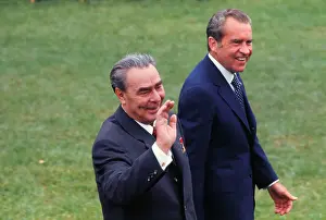 President Nixon and Leonid Brezhnev