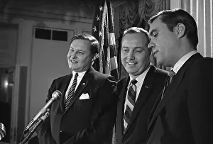 President Nixon's New Aides at Press Conference