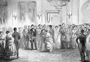 Reception Prints: President Pierce At A White House Recept