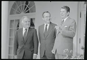 President Reagan with Colleagues