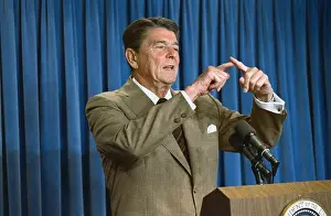 President Reagan Gesturing