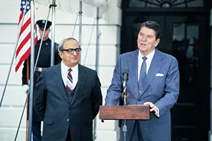President Reagan and Israeli President