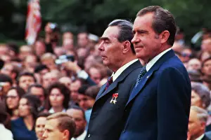 President Richard Nixon and Leonid Brezhnev