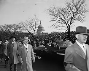 Inauguration Prints: President Rides In Inaugural Parade