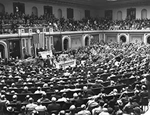 Speaker Prints: President Roosevelt Addressing Congress