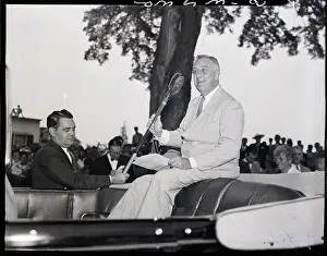 Speaker Prints: President Roosevelt Addressing Crowd