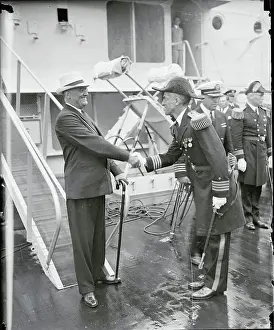 President Roosevelt Boarding Ship
