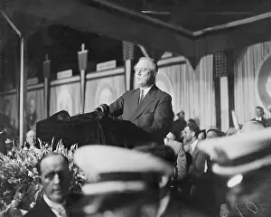 Speaker Prints: President Roosevelt Delivering a Speech