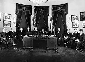 George H Prints: President Roosevelt and His First Cabinet