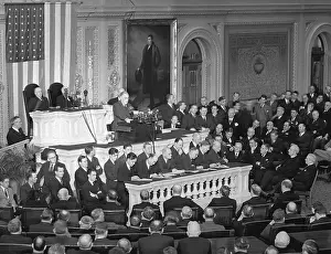 Congress Prints: President Roosevelt Giving State of the Union