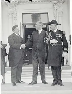 President Roosevelt Greeting Edouard Herriot