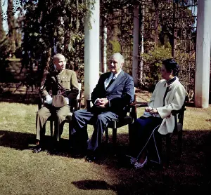 President Roosevelt Meets Chiang Kai-shek and Wife