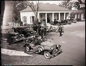 Warm Springs Prints: President Roosevelt and Passengers in Car