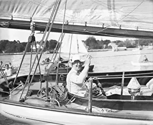 Schooner Prints: President Roosevelt on His Schooner