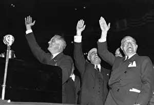 Speaker Prints: President Roosevelt Waving After Speech