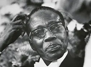 President Senghor Looking Puzzled