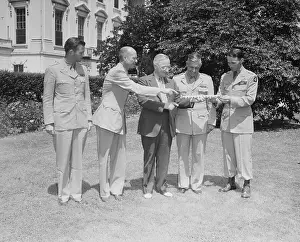Harrys Prints: President Truman Accepting Goering's Baton