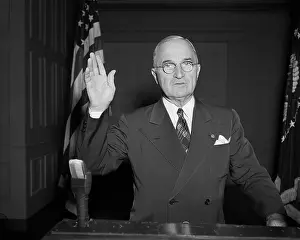 Broadcasting Prints: President Truman Addressing the Nation