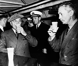 Shipper Prints: President Truman Enjoys Drink with Guests