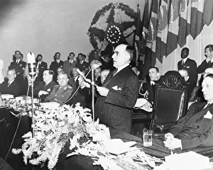 Anniversary Prints: President Vargas Speaks at Celebration