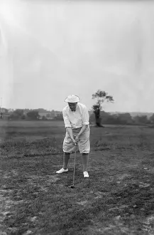 Harding Prints: President Warren Harding Playing Golf