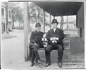 President William H. Taft and Senator Henry Cabot Lodge Outdoors
